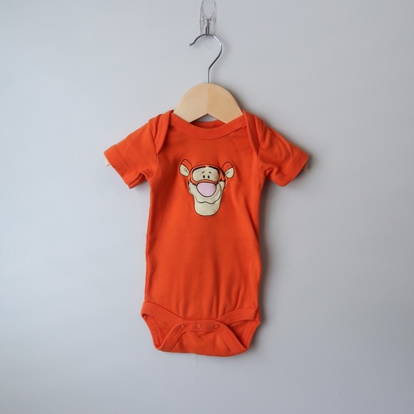 Disney Tigger Short Sleeve Bodysuit Baby Onesie - Picture 1 of 6